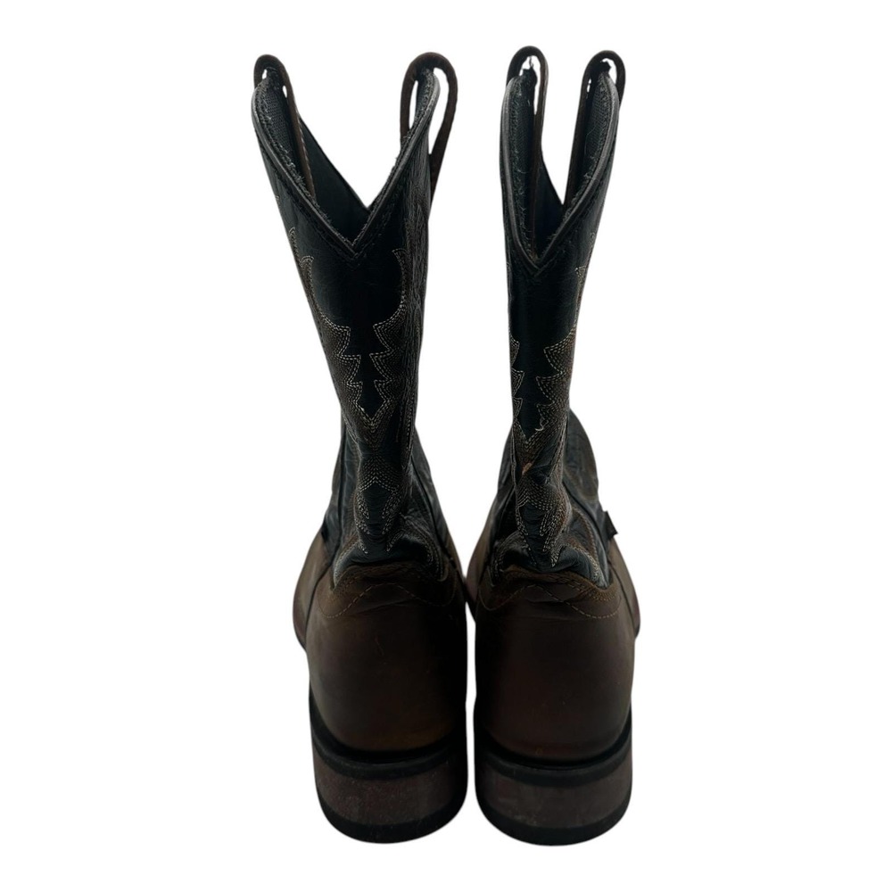 Laredo Rockwell 11" Boots Mens 9 EW EXTRA WIDE Brown Steel Toe EH‎ Stockman Heel - Picture 7 of 10